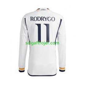 Real Madrid Rodrygo Goes 11 Fodboldtrøjer Hjemmebanesæt 2023/24 Langærmet